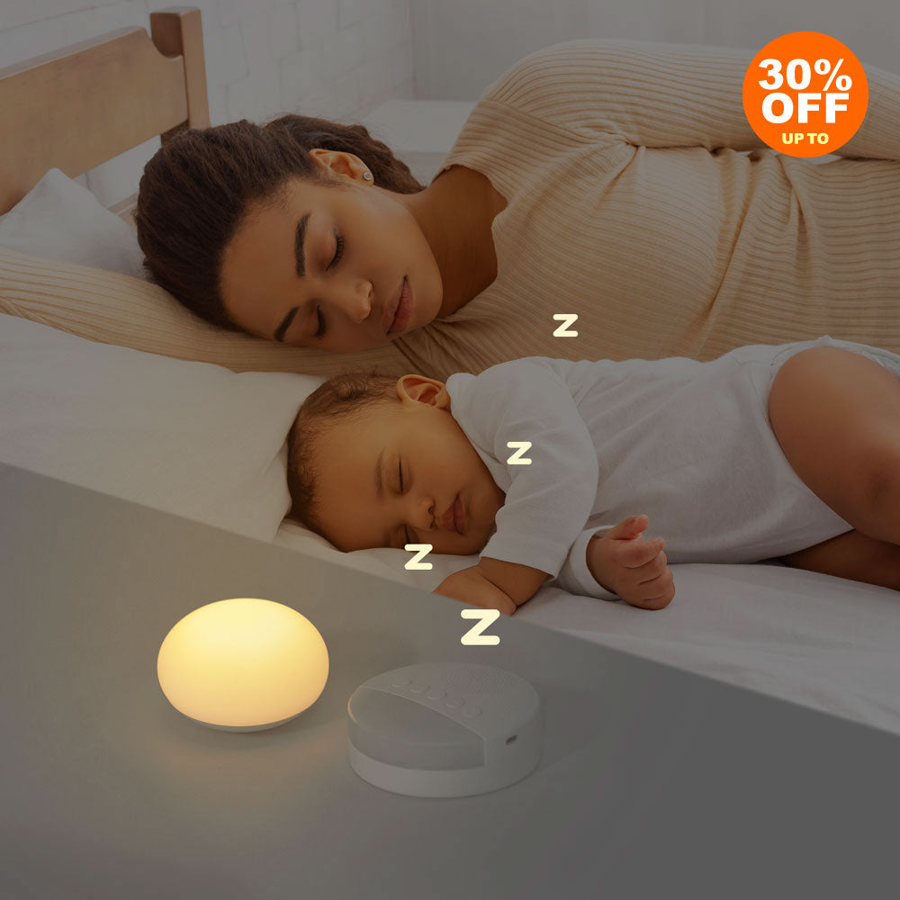 - FRAVITA Baby Sleep Pack: Baby Night Light + White Noise Sound Machine -